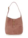 Saint Laurent 'le 5 À 7'  Pink Shoulder Bag With Hook Closure With Cassandre In Soft Leather Woman In Multicolor
