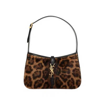 Pre-owned Saint Laurent Le 5 À 7 Pony Hair Bag 'manto Naturale/nero' | Brown | Women's Size Onesize