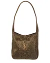Saint Laurent Le 5 A 7 Satin Hobo Bag In Brown