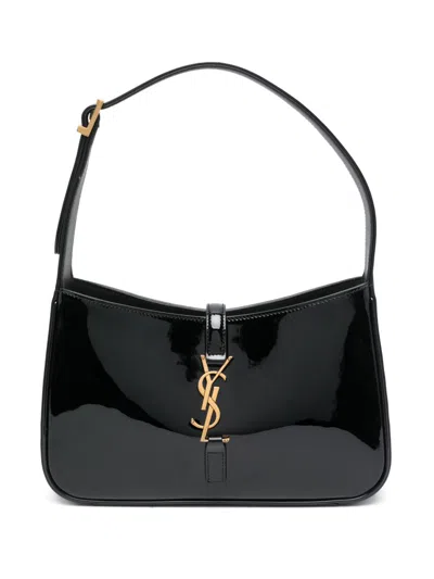 Pre-owned Saint Laurent Le 5 À 7 Shoulder Bag In Black