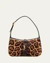 Saint Laurent Le 5 A 7 Shoulder Bag In Leopard-print Calf Hair