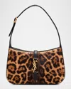 Saint Laurent Le 5 A 7 Shoulder Bag In Leopard-print Calf Hair