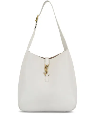 Saint Laurent Le 5 À 7 Shoulder Bag In White