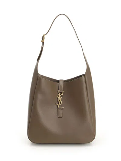 Saint Laurent Le 5 À 7 Shoulder Bags Brown