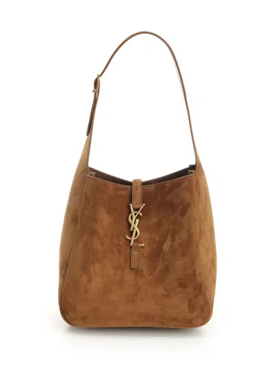 Saint Laurent Le 5 À 7 Shoulder Bags Brown