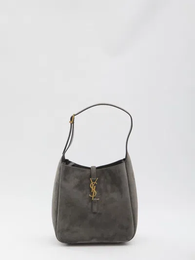 Saint Laurent Le 5 À 7 Small Bag In Gray