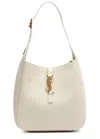 Saint Laurent Small Le 5 À 7 Leather Shoulder Bag In White