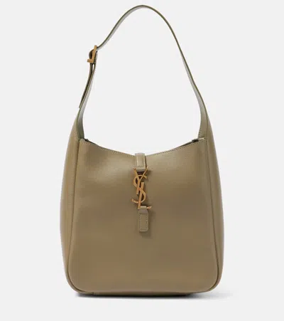 Saint Laurent Le 5 À 7 Small Leather Shoulder Bag In Green