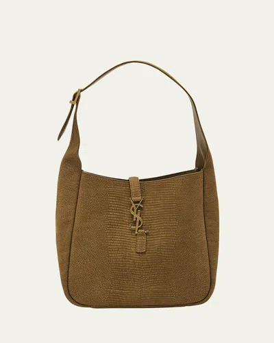 Saint Laurent Le 5 A 7 Small Lizard-embossed Shoulder Bag