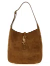 Saint Laurent Le 5 A 7 Small Suede Hobo Shoulder Bag In Brown