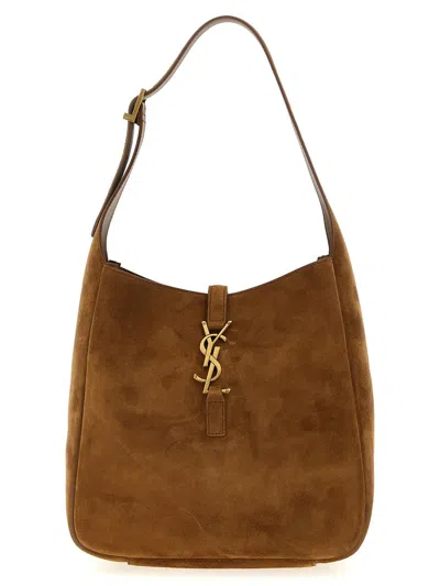 Saint Laurent 'le 5 À 7' Small Shoulder Bag In Brown