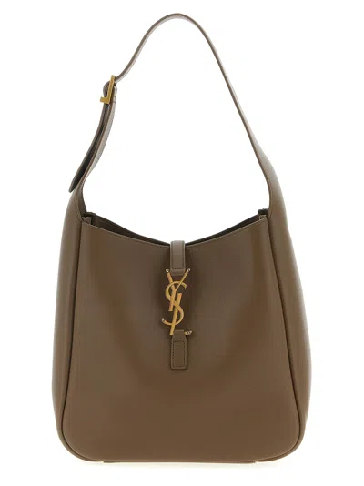 Saint Laurent 'le 5 À 7' Small Shoulder Bag In Brown