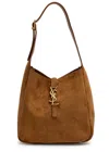 Saint Laurent Le 5 A 7 Small Suede Hobo Shoulder Bag In Brown