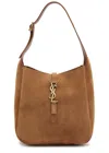 Saint Laurent Le 5 À 7 Golden Leaf-colour Bag In Suede In Tan