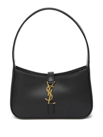 Saint Laurent "le 5 À 7" Smooth Leather Bag In Black