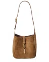 Saint Laurent Le 5 A 7 Suede Hobo Bag In Yellow