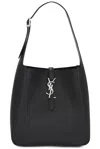 Saint Laurent Le 5 A 7 Supple Hobo Bag In Nero