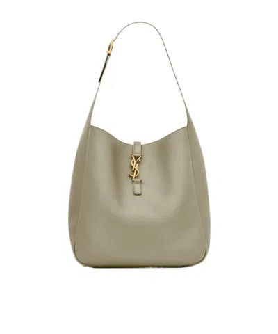 Saint Laurent Large Le 5 7 Shoulder Bag In Strong Moss