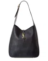Saint Laurent Le 5 A 7 Supple Large Leather Hobo Bag In Blue