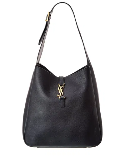 Saint Laurent Le 5 A 7 Supple Large Leather Hobo Bag In Blue