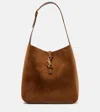 Saint Laurent Le 5 À 7 Supple Large Suede Shoulder Bag In Brown