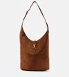 SAINT LAURENT LE 5 À 7 SUEDE BUCKET BAG