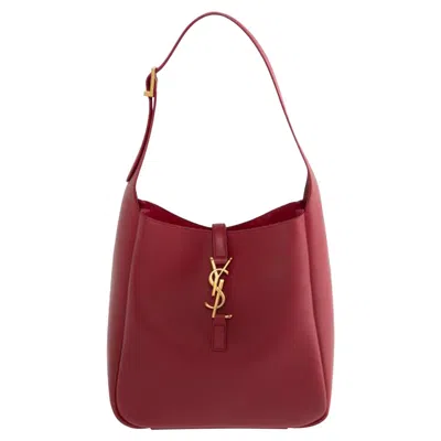 Pre-owned Saint Laurent Le 5 À 7 Supple Shoulder Bag 'cherry Jam' | Red | Women's Size Onesize