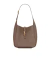 Saint Laurent Taupe Le 5 7 Supple Small Hobo