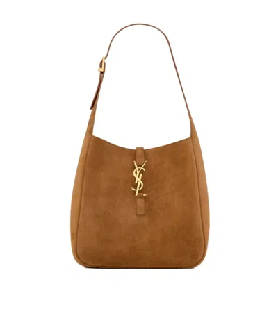 Saint Laurent Le 5 À 7 Supple Small In Suede
