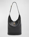 Saint Laurent Le 5 A 7 Ysl Hobo Bag In Lamb Leather In Nero