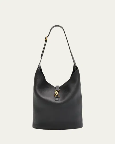 SAINT LAURENT LE 5 A 7 YSL HOBO BAG IN LAMB LEATHER
