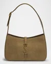 Saint Laurent Le 5 A 7 Ysl Shoulder Bag In Lizard-effect Leather In Light Safari