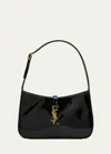Saint Laurent Le 5 A 7 Ysl Shoulder Bag In Patent Leather In Dark Red Wine