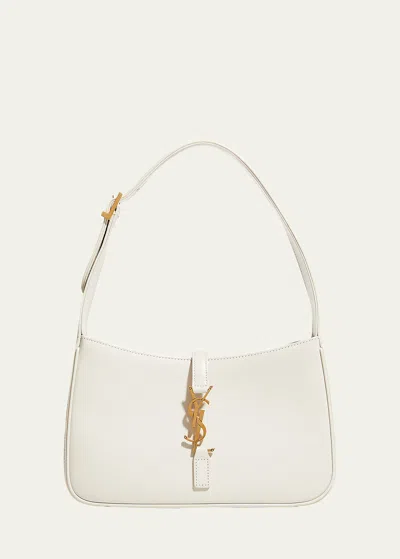 Saint Laurent Mini 5a7 Hobo Bag In Crema Soft