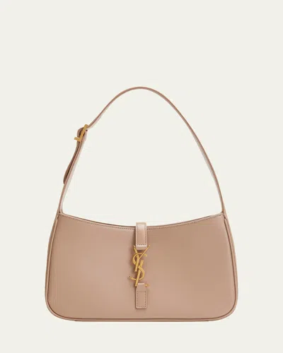 Saint Laurent Le 5 A 7 Ysl Shoulder Bag In Smooth Leather In Rosy Sand