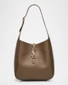 Saint Laurent Le 5 A 7 Ysl Small Hobo In Smooth Supple Leather In Brown
