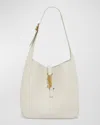 Saint Laurent Le 5 A 7 Ysl Small Hobo In Smooth Supple Leather In Crema Soft