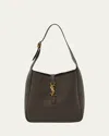 Saint Laurent Le 5 A 7 Ysl Small Hobo In Smooth Supple Leather In Light Musk