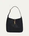 Saint Laurent Le 5 À 7 Small Handbag In Soft Black Padded Lambskin In Notte