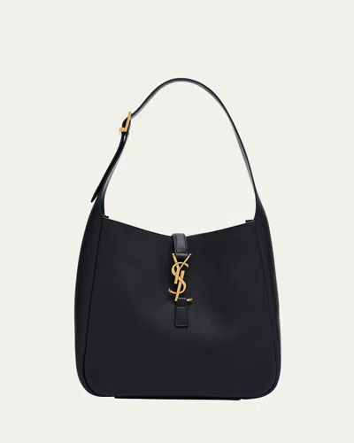 SAINT LAURENT LE 5 A 7 YSL SMALL HOBO IN SMOOTH SUPPLE LEATHER