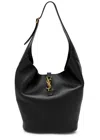 Saint Laurent Le 5 Á Large Grained Leather Bucket Bag In Black