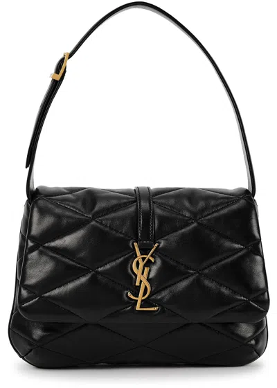 Saint Laurent Le 57 Quilted Leather Shoulder Bag, Shoulder Bag, Black