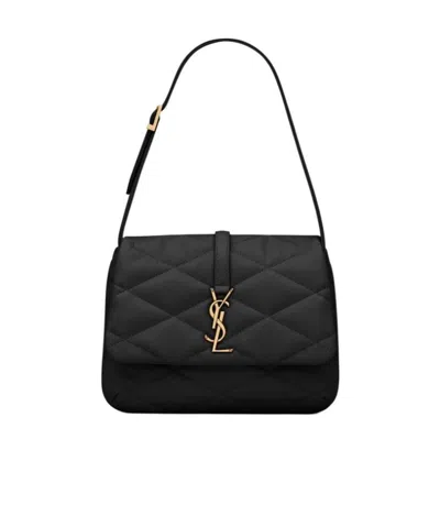 Saint Laurent Le 57 Quilted Shoulder Bag In Black