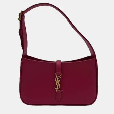 Pre-owned Saint Laurent Le 5à 7 Hobo Pink Shoulder Bag