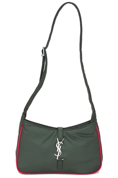 Pre-owned Saint Laurent Le 5a Crossbody Bag In Green