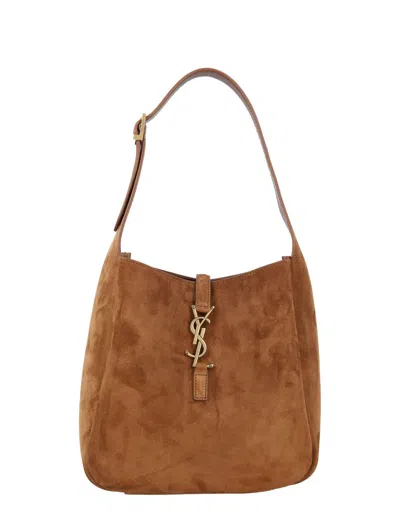 Saint Laurent Le 5a7 Sac In Brown