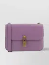 Saint Laurent Le Carré Shoulder Bag With Chain Strap In Purple