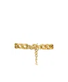 Saint Laurent Le Cassandre Metal Bracelet In Gold