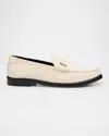 SAINT LAURENT LE LEATHER YSL PENNY LOAFERS