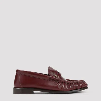 Saint Laurent Loafers Red In Brown